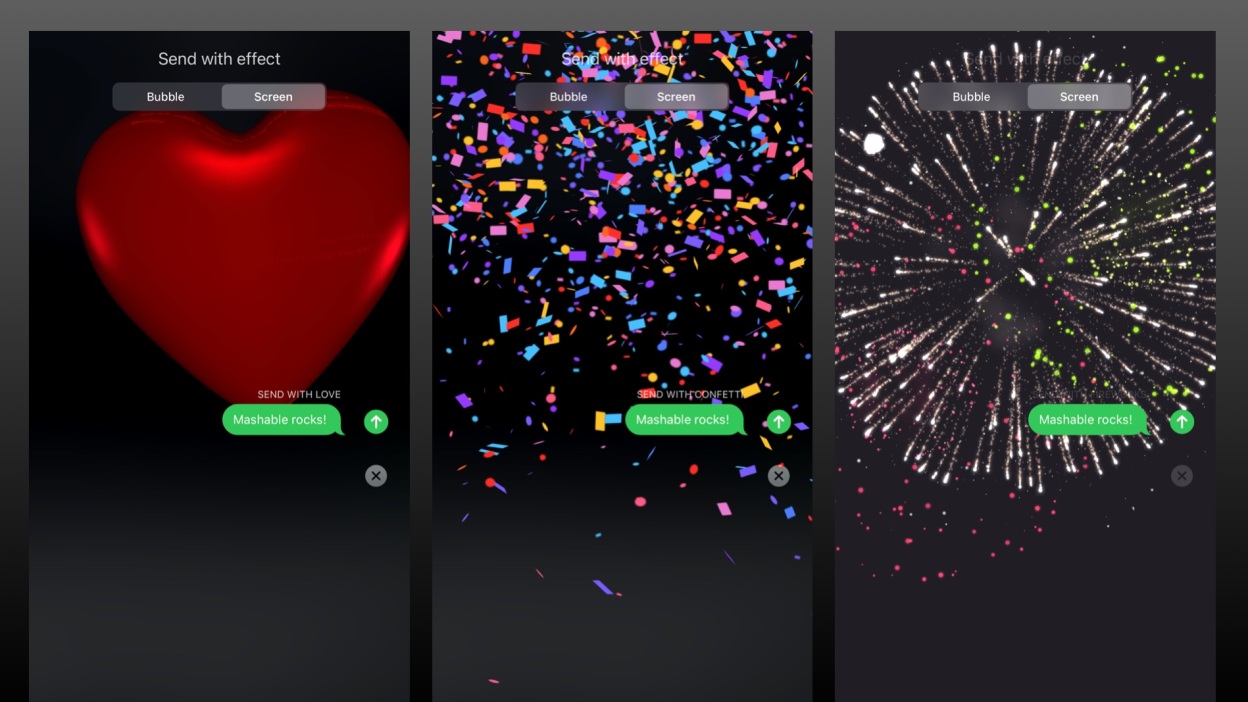Lasers en vuurwerk gebruiken in iPhone iMessages NL Atsit