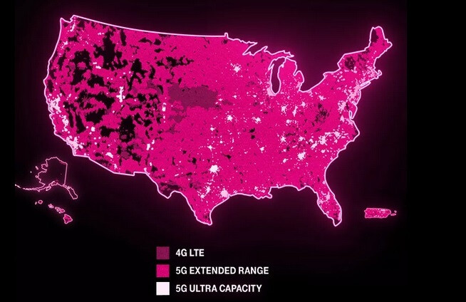 T Mobile Spectrum Map T-Mobile Voegt Meer 5G-Dekking En Snelheid Toe Na Het Winnen Van 3,45  Ghz-Ethergolven In Fcc-Veiling 110 - Nl Atsit