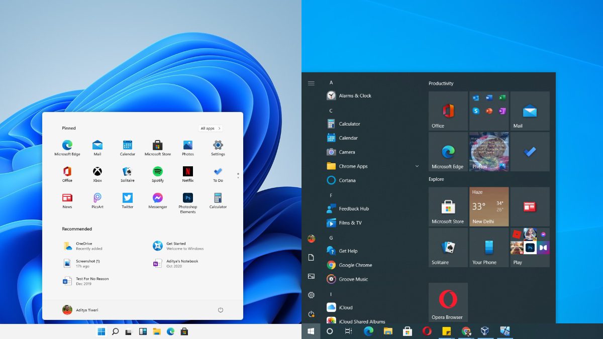 Windows 10 o Windows 11: Rendimiento por defecto