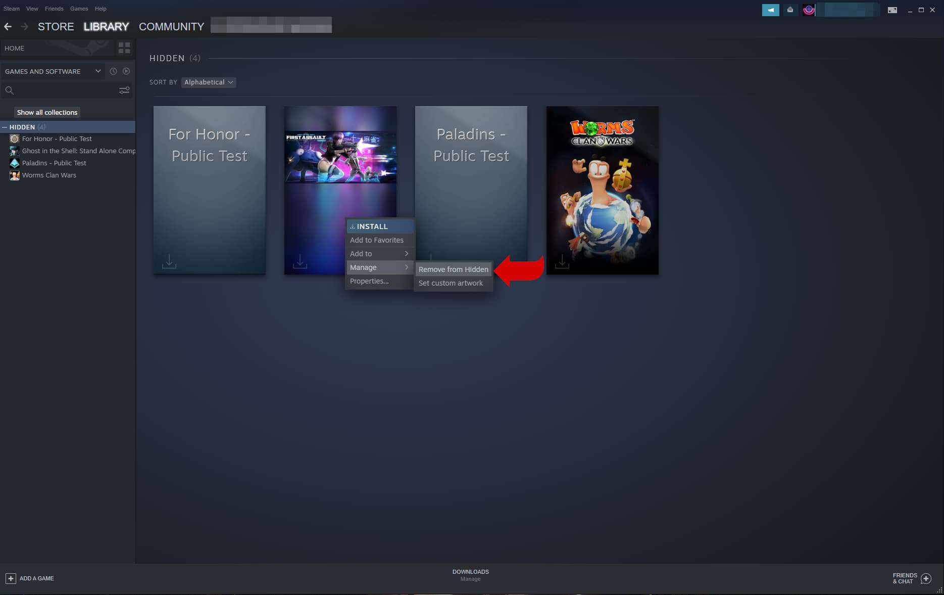 Games verbergen of verwijderen uit je Steambibliotheek NL Atsit