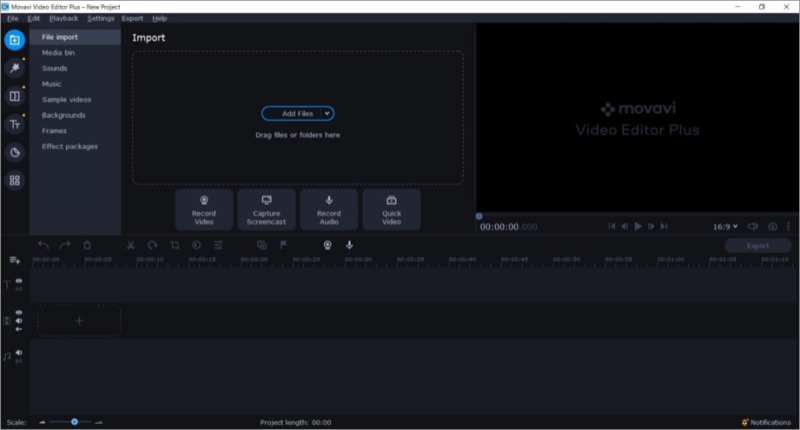 Oprogramowanie Movavi Video Editor Plus dla komputerów Mac