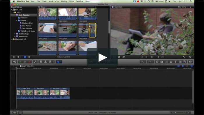 Oprogramowanie do edycji wideo Apple Final Cut Pro dla komputerów Mac