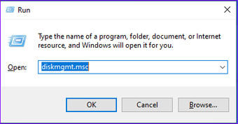 Uruchom zarządzanie dyskami Windows 10