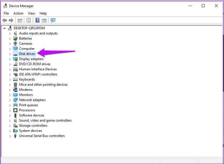Dyski dyskowe w Menedżerze urządzeń Windows