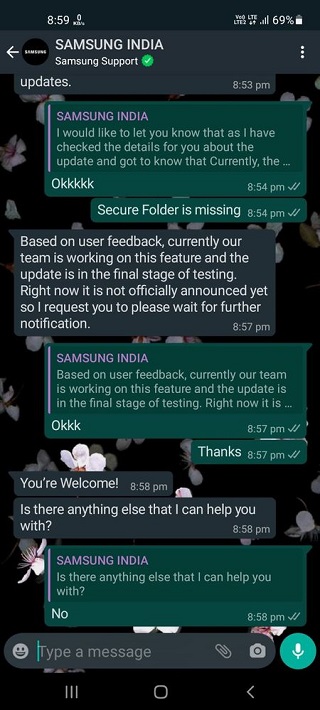 Feature-in-final-testing-stage