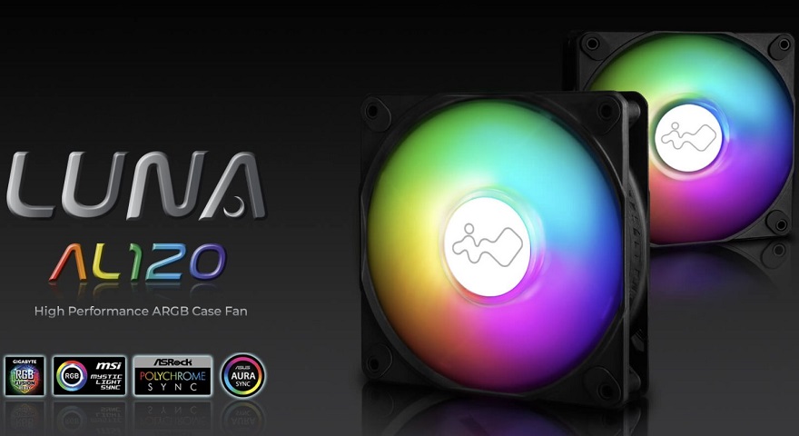 2 78 Wentylatory obudowy InWin Luna AL120 ARGB