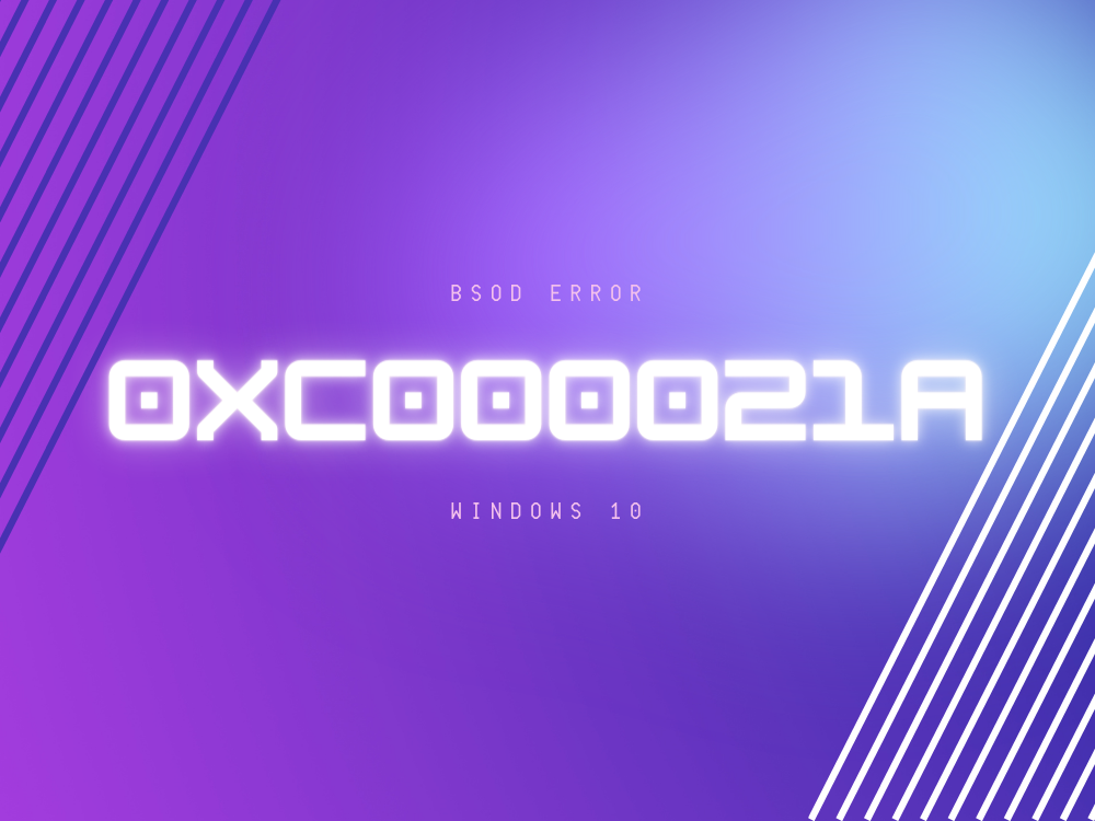 Kod zatrzymania systemu Windows 0xc000021a