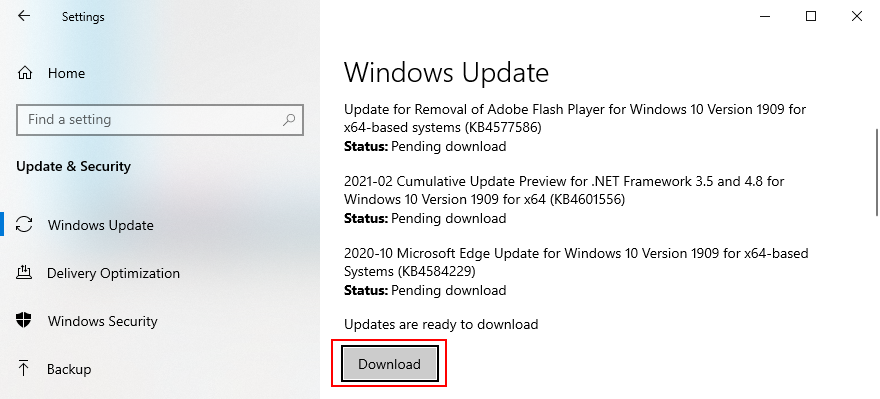 Windows 10 pokazuje, jak pobrać aktualizacje systemu