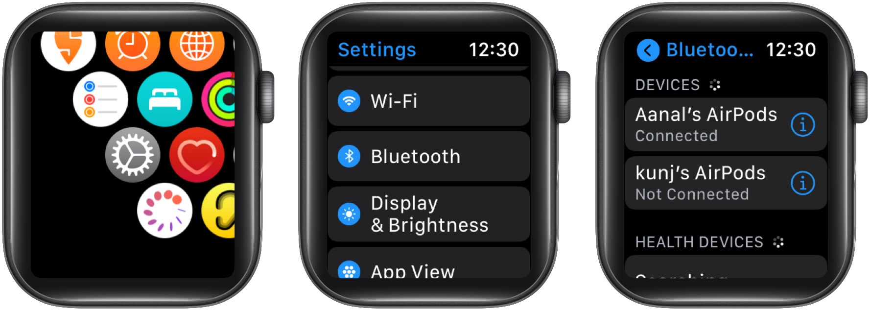 Podłącz słuchawki Bluetooth do zegarka Apple Watch