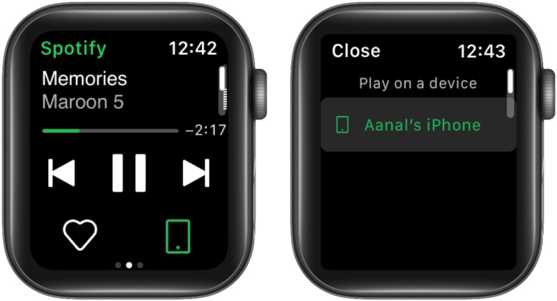 Jak używać Spotify Connect na Apple Watch do sterowania odtwarzaniem