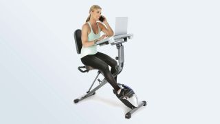 best e xercise bikes: Exerpeutic Workfit 1000 Desk Station