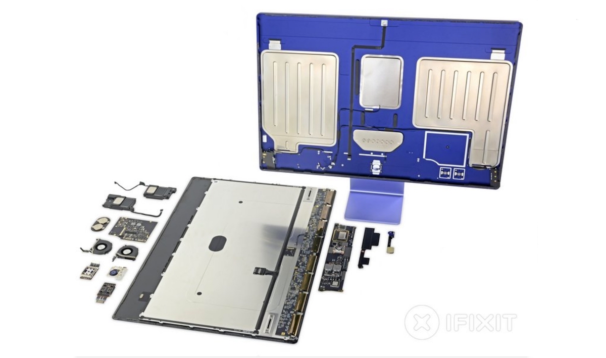 M1 iMac rozebrany