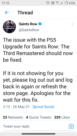 Saints-Row-The-Third-Remastered-PS5-free-updrage-issue-rzekomo naprawiona