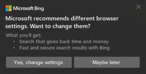 Microsoft Reklama Bing