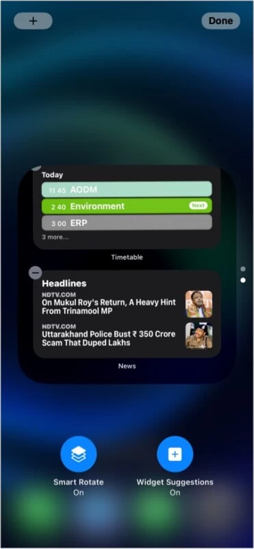 Sugestie widżetów ukryta funkcja iOS 15