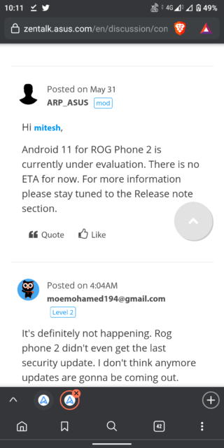 asus-rog-phone-2-android-11-under-evaluation