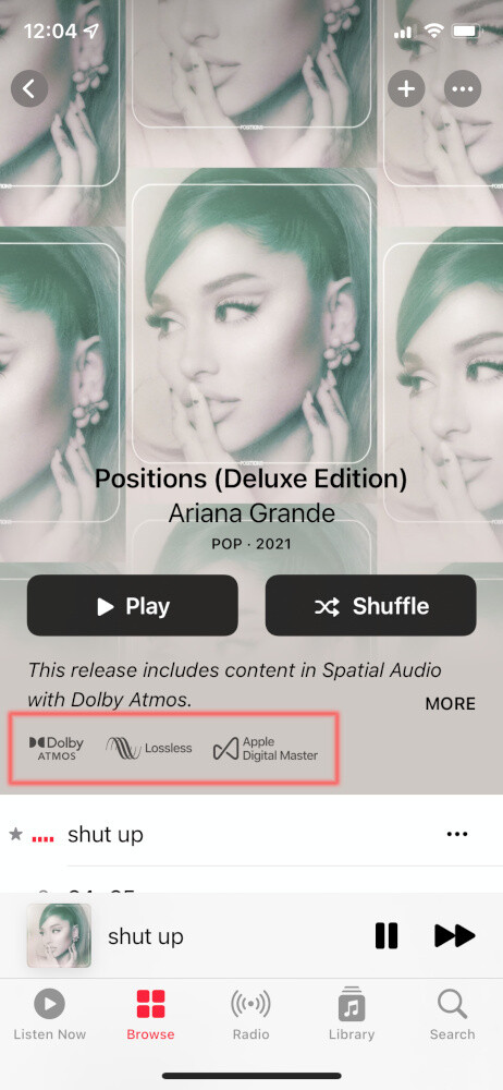 Apple Music z Dolby Atmos: jak słuchać ścieżek audio przestrzennego ?