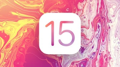 Ikona iOS 15 makieta w artykule