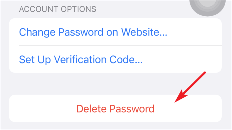 dotknij usuń zapisane hasła z Brelok iCloud z iPhone'a