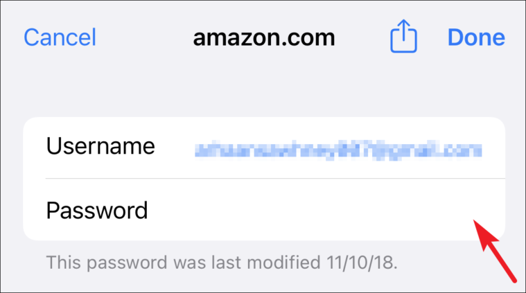 wprowadź hasło z pęku kluczy iCloud z iPhone'a
