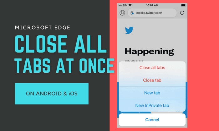 Jak zamknąć wszystkie otwarte karty w Edge jednocześnie na Androidzie i iOS