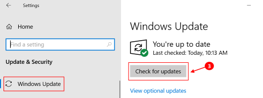 Błąd serwera DLL rejestru Windows Update Min