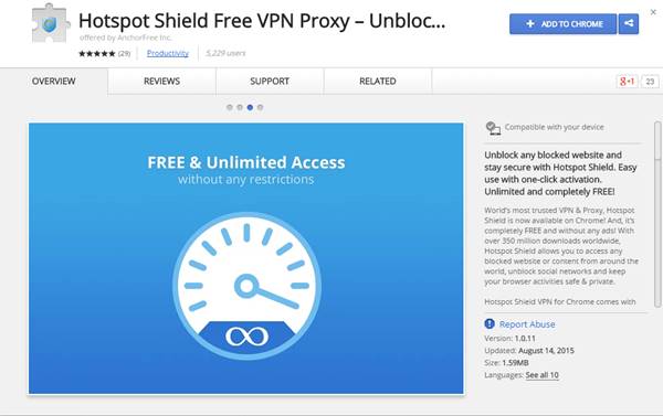Hotspot Sheild VPN