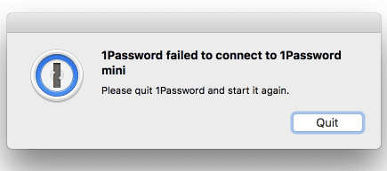 1Password-Failed-to-Connect-to-1Password-Mini-error