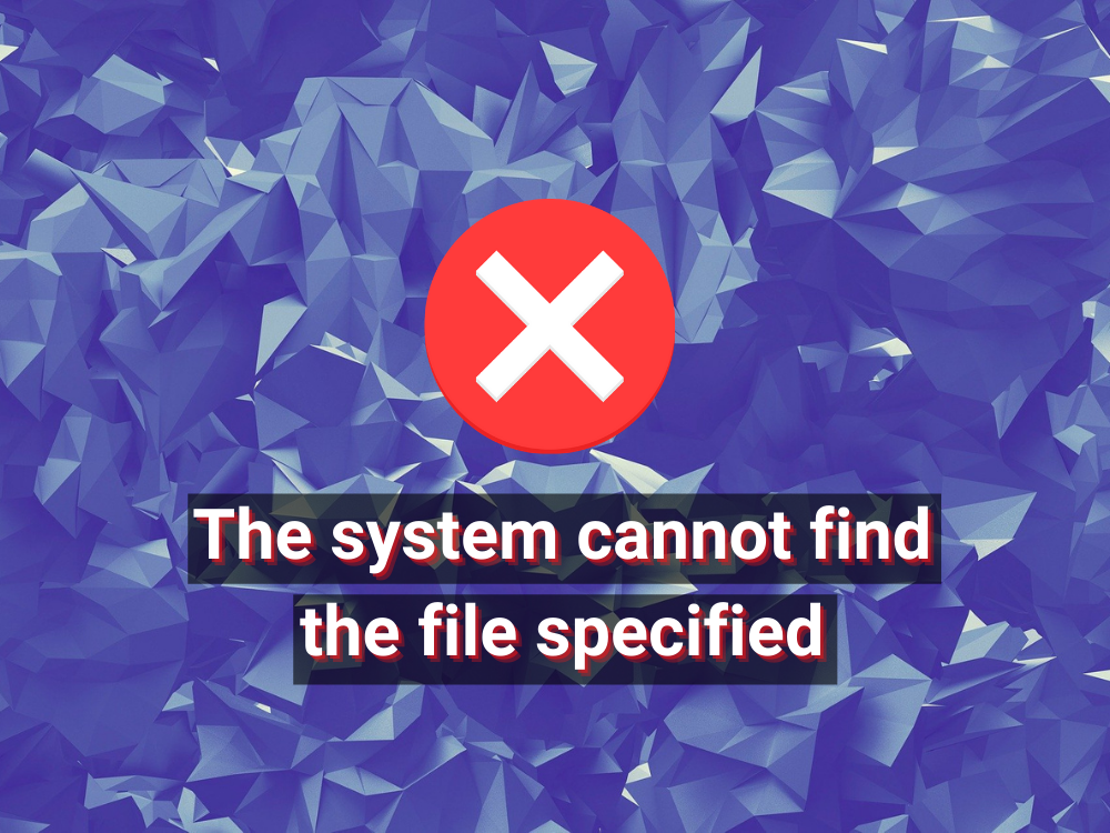 Система не может найти указанный файл