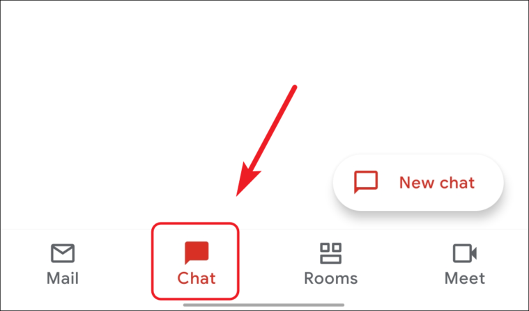 перейти на вкладку чата из gmail