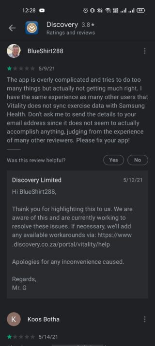 discovery +-samsung-health-not-syncing