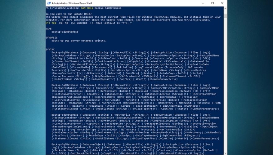 PowerShell Get-Help command