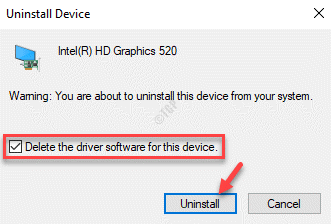 Uninstall Device Pop Up Delete The Driver Software For This Device Check Uninstall