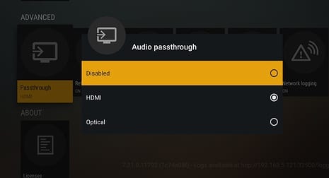 Audio-passthrough-plex-settings