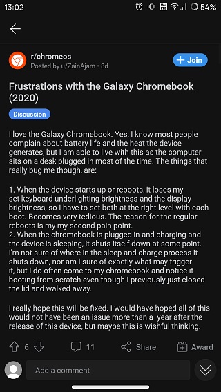 Samsung-Galaxy-Chromebook-reboots-issue-latest-reports