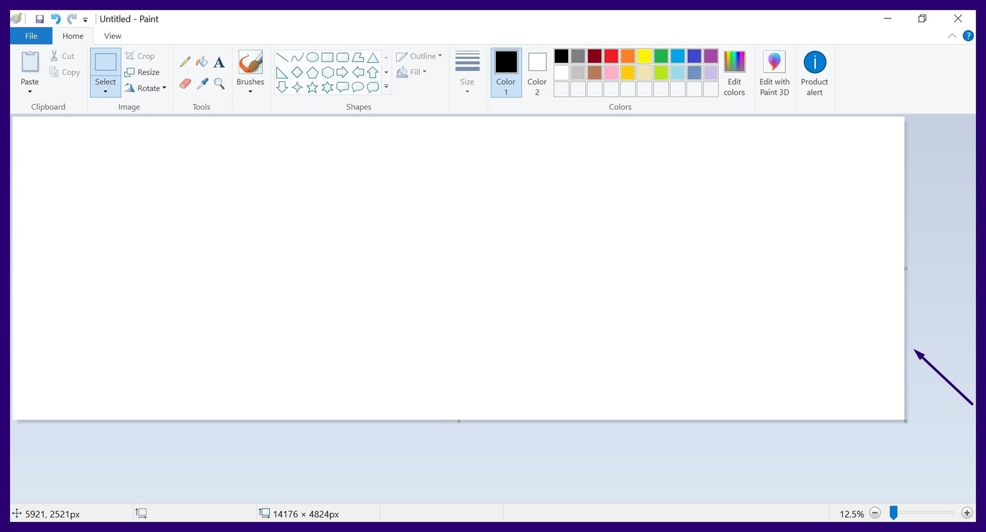 Add borders using microsoft paint step 19