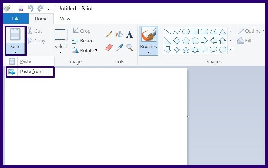 Add borders using microsoft paint step 17