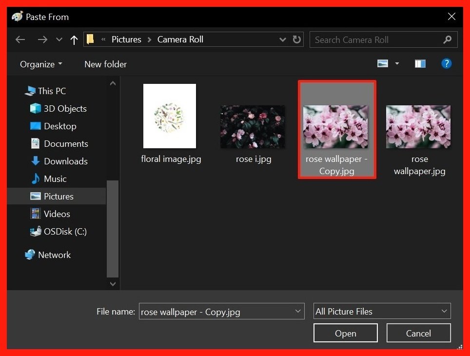 Add borders using microsoft paint step 18