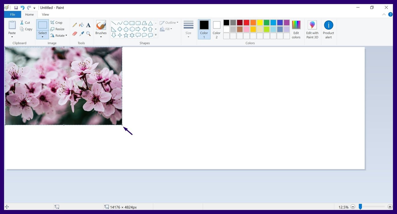 Add borders using microsoft paint step 20