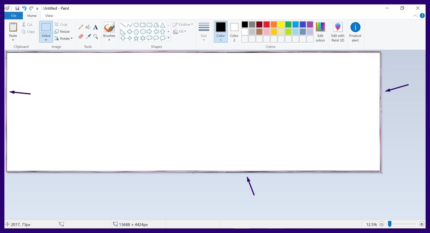 Add borders using microsoft paint step 22