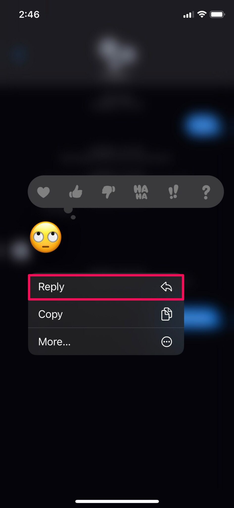 Inline reply