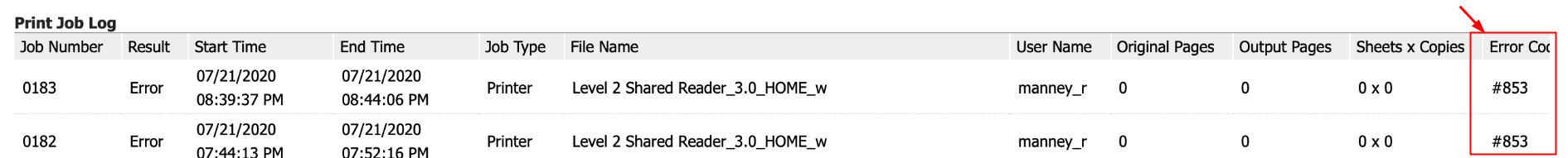 Мин. ошибки печати