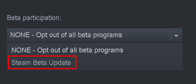 Steam Image Failed Update Account Beta Participation Min