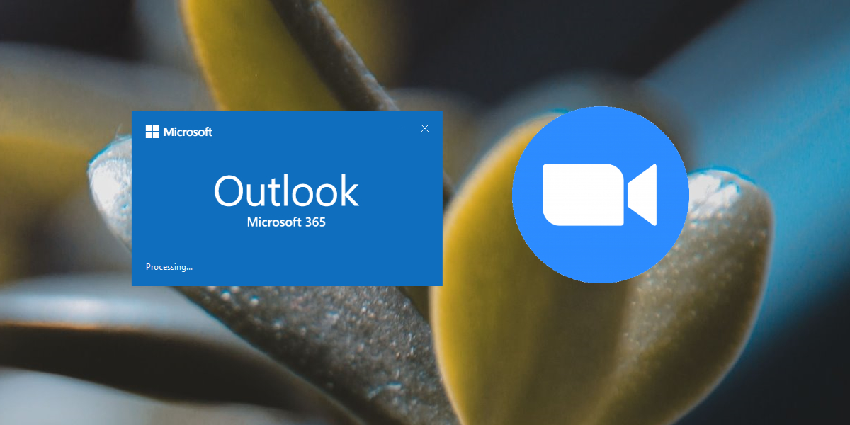 Масштабирование встречи в Outlook