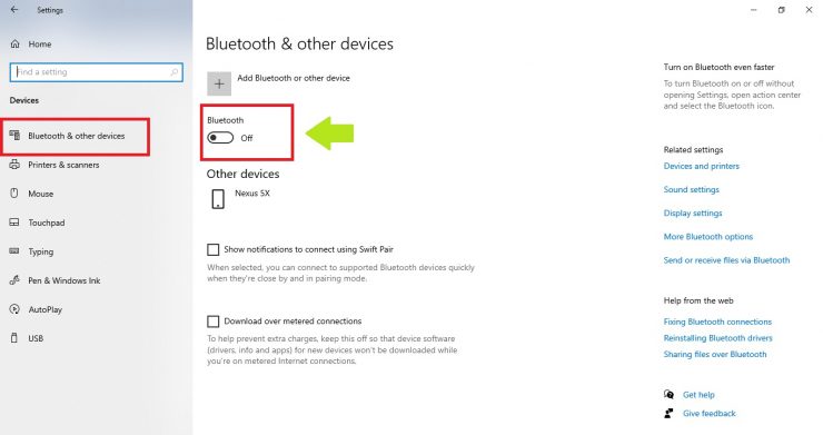 Переименовать устройства Bluetooth