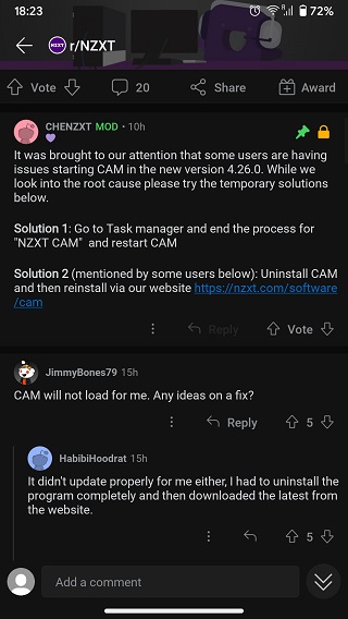 NZXT-CAM-not-loading-&-more-issues-cknowledgement-workaround