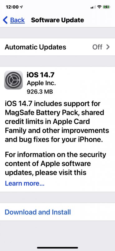 14.7 ios iOS 14.7