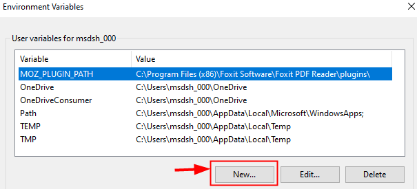 Global environment variable not set. Переменные среды в Windows 11.