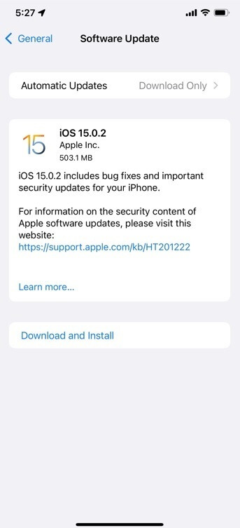 Apple просит вас установить Ios 15 0 2 Ipados 15 0 2 и Watchos 8 0 1