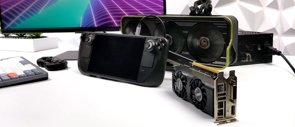 Steam Deck протестирован с Radeon RX 6900XT, так как внешний ...